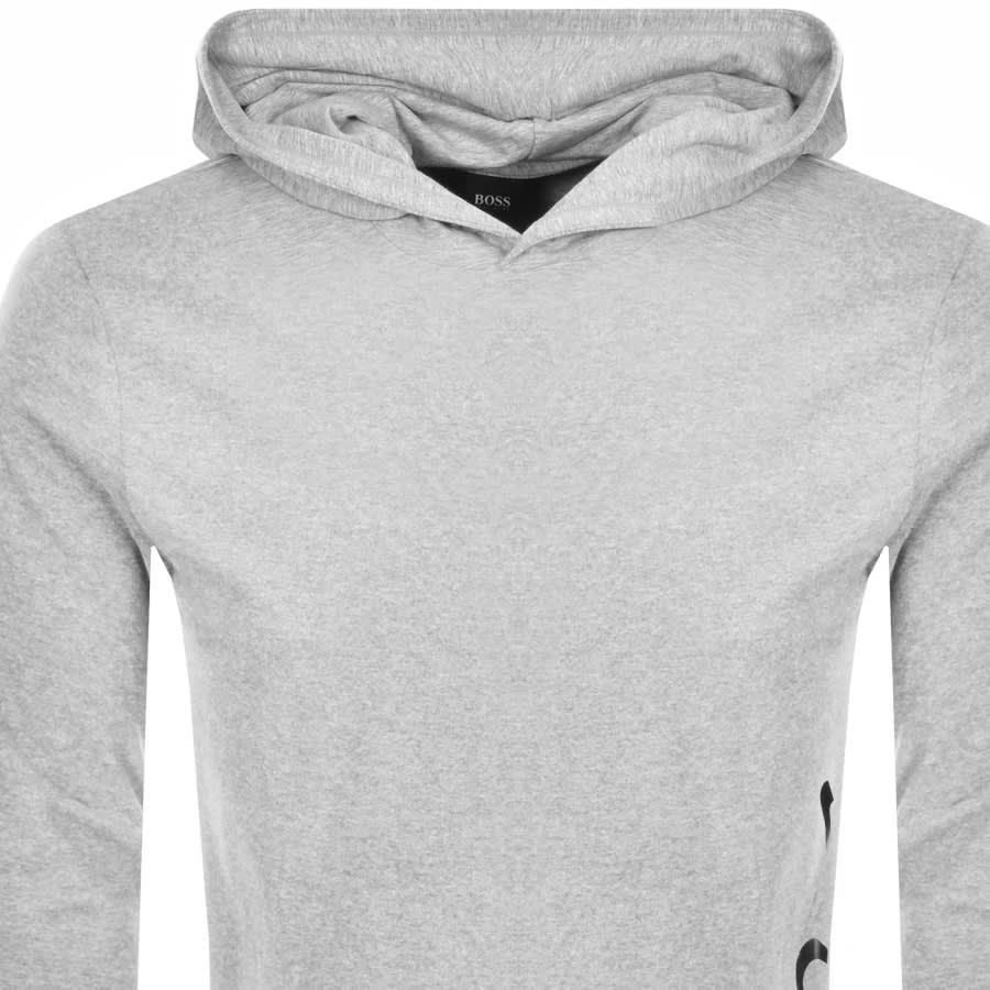 Alternative Image for ProductBOSS Lounge Hooded Long Sleeve T Shirt Grey2